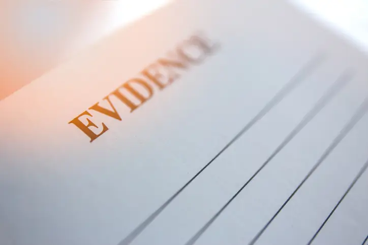 Evidence file for a Houston truck accident case