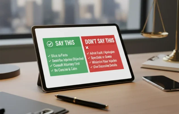 Recorded Statements After a Car Wreck: What to Say and What Not to Say