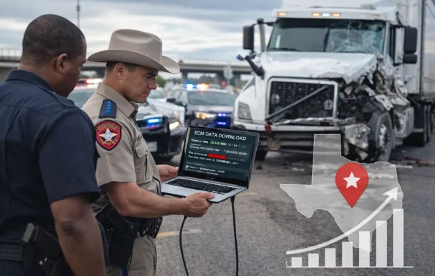 Truck Black Box Data in Texas: How ECM Downloads Establish Fault in Crashes